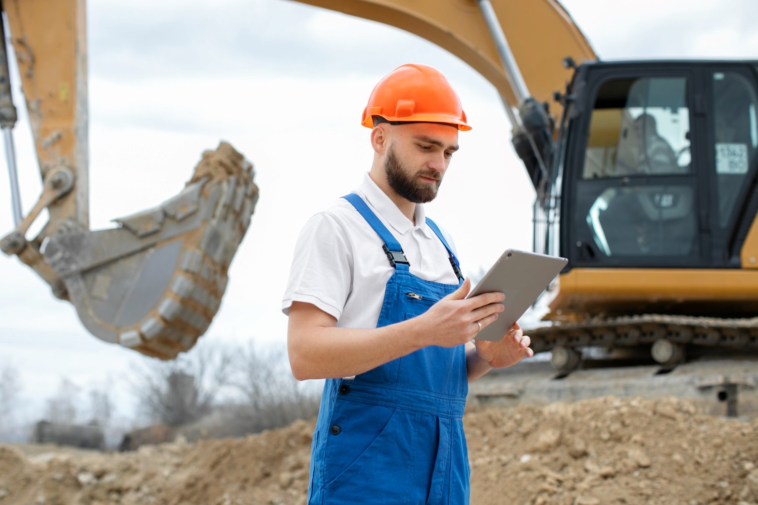 Mitarbeiter der A&N Abbruch GmbH auf der Baustelle